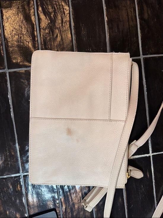 Radley London “Pockets” Blush Cream Leather Crossbody | Multi Zip - Picture 12 of 12